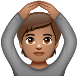 Personne Faisant Un Geste D’Acceptation: Peau Moyenne
