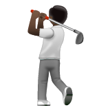Joueur De Golf: Peau Foncée