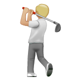 Joueur De Golf: Peau Moyennement Claire