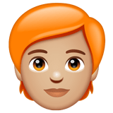 Personne: Peau Moyennement Claire, Cheveux Roux