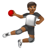 Personne Jouant Au Handball: Peau Moyennement Foncée