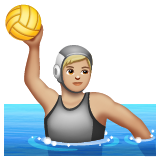 Personne Jouant Au Water-Polo: Peau Moyennement Claire