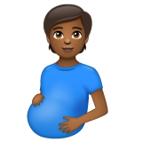 Personne Enceinte: Peau Moyennement Foncée