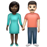Femme Et Homme Se Tenant La Main: Peau Foncée, Peau Claire
