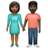 Femme Et Homme Se Tenant La Main: Peau Moyennement Foncée, Peau Foncée