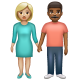 Femme Et Homme Se Tenant La Main: Peau Moyennement Claire, Peau Moyennement Foncée