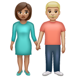 Femme Et Homme Se Tenant La Main: Peau Moyenne, Peau Moyennement Claire