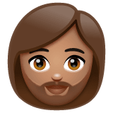 Femme: Peau Moyenne, Barbe
