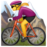 Femme En VTT