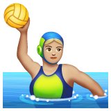 Joueuse De Water-Polo: Peau Moyennement Claire