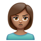 Femme Qui Boude: Peau Moyenne