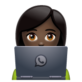 Informaticienne: Peau Foncée
