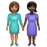 Deux Femmes Se Tenant La Main: Peau Moyenne, Peau Foncée