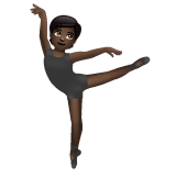 Bailarina: Tom de pele escuro para WhatsApp 2.26.8.72