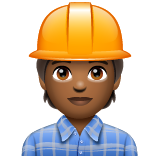 Trabalhador De Construção Civil: Pele Morena Escura para WhatsApp 2.26.8.72