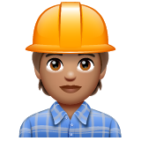 Trabalhador De Construção Civil: Pele Morena para WhatsApp 2.26.8.72