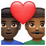 Casal Apaixonado: Homem, Homem, Pele Escura, Pele Morena Escura para WhatsApp 2.26.8.72