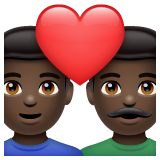 Casal Apaixonado: Homem, Homem, Pele Escura para WhatsApp 2.26.8.72