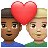 Casal Apaixonado: Homem, Homem, Pele Morena Escura, Pele Morena Clara para WhatsApp 2.26.8.72