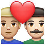 Casal Apaixonado: Homem, Homem, Pele Morena Clara, Pele Clara para WhatsApp 2.26.8.72