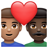 Casal Apaixonado: Homem, Homem, Pele Morena, Pele Escura para WhatsApp 2.26.8.72