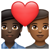 Закохана пара: дорослий дорослий дуже темний тон шкіри темний тон шкіри для WhatsApp 2.26.8.72