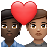 Закохана пара: дорослий дорослий дуже темний тон шкіри середній тон шкіри для WhatsApp 2.26.8.72