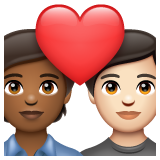 Casal Apaixonado: Pessoa, Pessoa, Pele Morena Escura, Pele Clara para WhatsApp 2.26.8.72