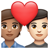 Casal Apaixonado: Pessoa, Pessoa, Pele Morena, Pele Clara para WhatsApp 2.26.8.72