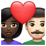 Casal Apaixonado: Mulher, Homem, Pele Escura, Pele Clara para WhatsApp 2.26.8.72
