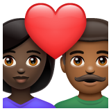 Casal Apaixonado: Mulher, Homem, Pele Escura, Pele Morena Escura para WhatsApp 2.26.8.72