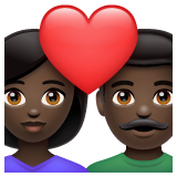 Casal Apaixonado: Mulher, Homem, Pele Escura para WhatsApp 2.26.8.72