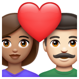 Casal Apaixonado: Mulher, Homem, Pele Morena, Pele Clara para WhatsApp 2.26.8.72