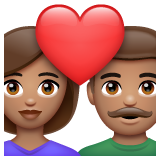 Casal Apaixonado: Mulher, Homem, Pele Morena para WhatsApp 2.26.8.72