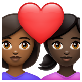 Casal Apaixonado: Mulher, Mulher, Pele Morena Escura, Pele Escura para WhatsApp 2.26.8.72