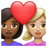 Casal Apaixonado: Mulher, Mulher, Pele Morena Escura, Pele Morena Clara para WhatsApp 2.26.8.72