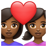 Casal Apaixonado: Mulher, Mulher, Pele Morena Escura para WhatsApp 2.26.8.72