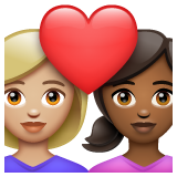 Casal Apaixonado: Mulher, Mulher, Pele Morena Clara, Pele Morena Escura para WhatsApp 2.26.8.72