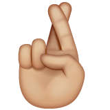 Dedos Cruzados: Pele Morena Clara para WhatsApp 2.26.8.72