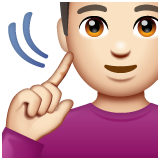 Homem Surdo: Pele Clara para WhatsApp 2.26.8.72