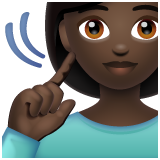 Mulher Surda: Pele Escura para WhatsApp 2.26.8.72