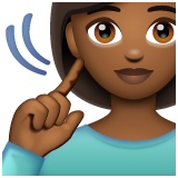 Mulher Surda: Pele Morena Escura para WhatsApp 2.26.8.72