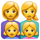 Família: Mulher, Mulher, Menina, Menina para WhatsApp 2.26.8.72