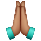 Складені руки: середній тон шкіри для WhatsApp 2.26.8.72