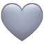 Coração Cinzento para WhatsApp 2.26.8.72