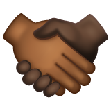 Aperto de mão: Tom de Pele Média-escura, Tom de Pele Escura para WhatsApp 2.26.8.72