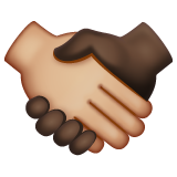 Рукостискання: світлий тон шкіри дуже темний тон шкіри для WhatsApp 2.26.8.72