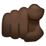 Dedo Indicador A Apontar Ao Visor: Pele Escura para WhatsApp 2.26.8.72