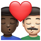 Beijo: Homem, Homem, Pele Escura, Pele Clara para WhatsApp 2.26.8.72