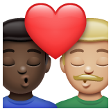 Beijo: Homem, Homem, Pele Escura, Pele Morena Clara para WhatsApp 2.26.8.72